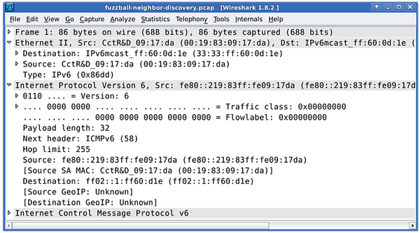 Neighbor Solicitation mittels Link-layer-Multicast