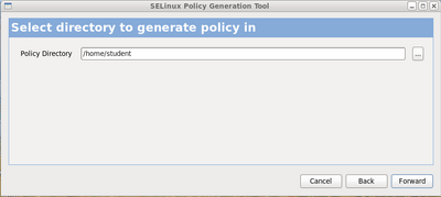 „SELinux-Systemkonfigurationsschnittstelle“