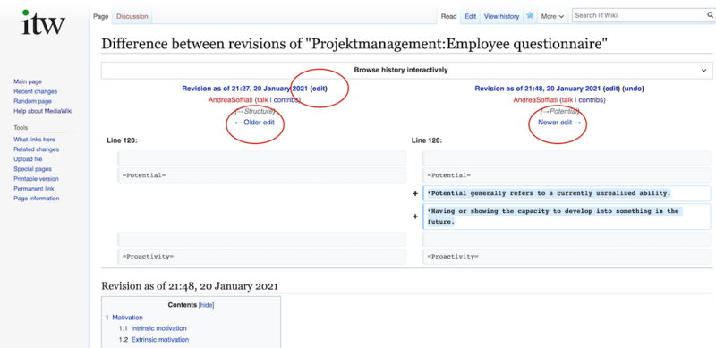 How to switch between different versions of the article